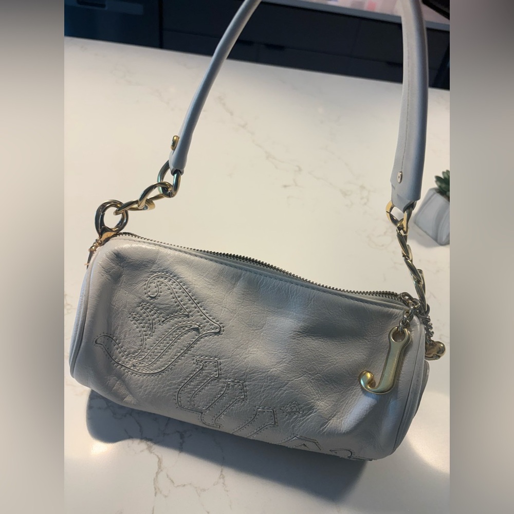 Vintage Juicy Couture white barrel bag